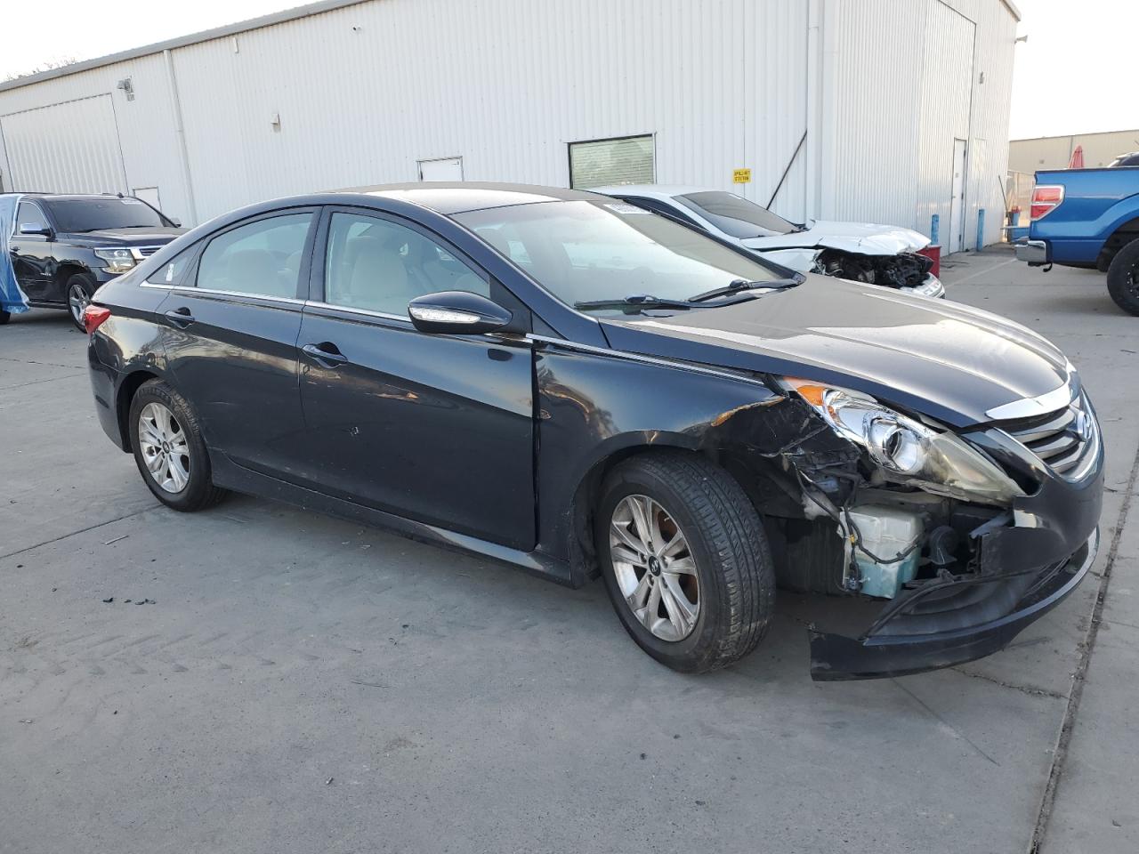 2014 Hyundai Sonata VIN 5NPEB4AC8EH866071 Copart auction photo, front end damage thumbnail 4