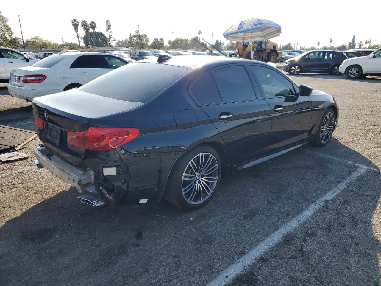 2018 BMW 5er VIN WBAJA5C59JWA36905 Copart auction photo, side / minor dent/scratches damage thumbnail 3