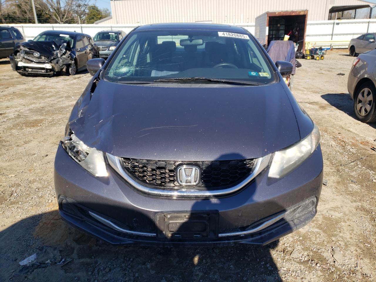 2015 Honda Civic VIN 19XFB2F85FE021102 Copart auction photo, front end / side damage thumbnail 5