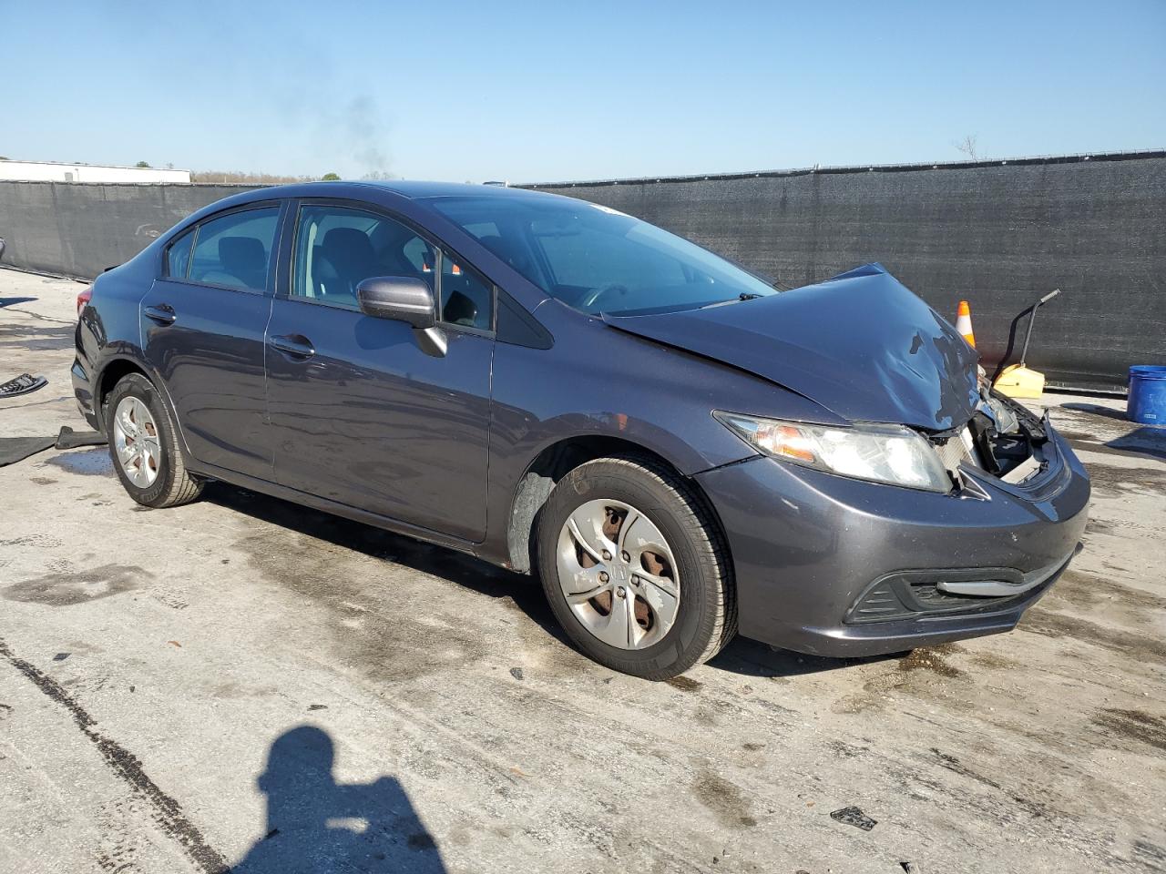 2015 Honda Civic VIN 19XFB2F51FE096868 Copart auction photo, front end / side damage thumbnail 4