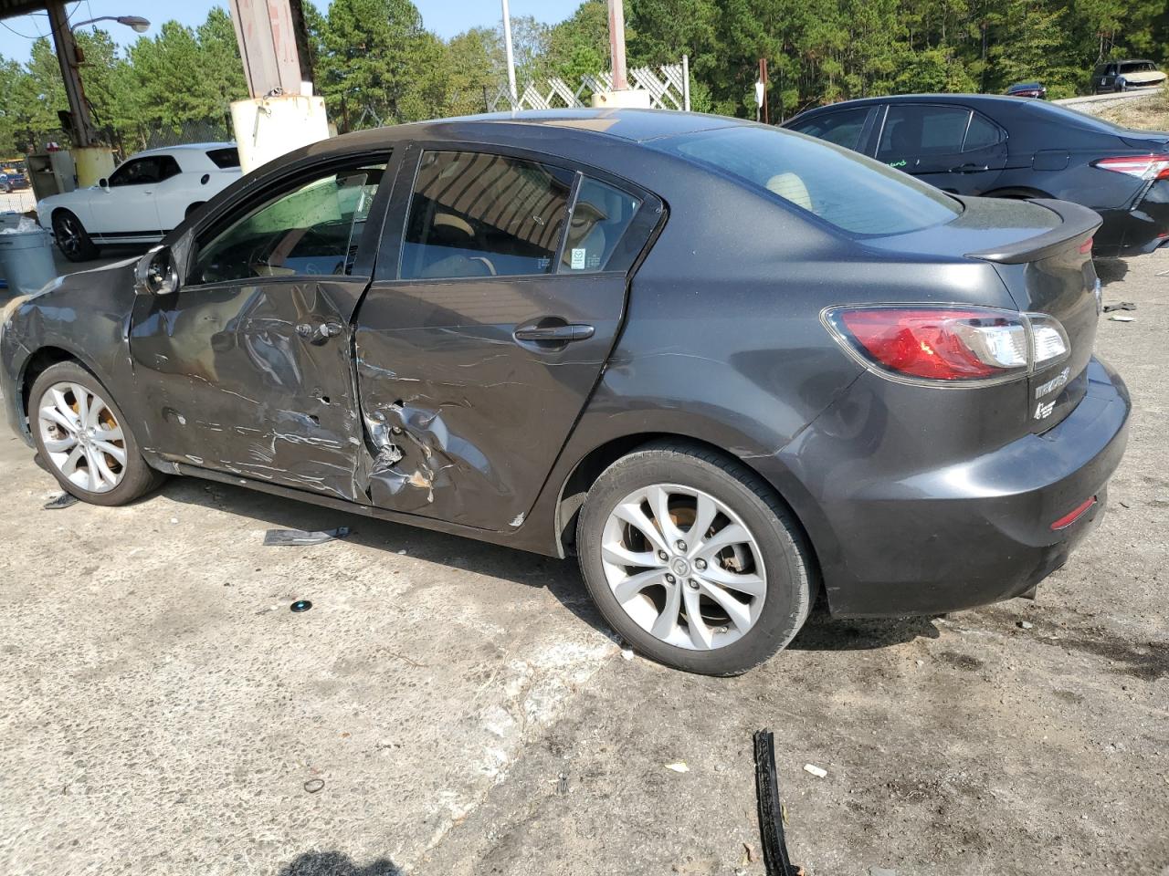 2010 Mazda 3 VIN JM1BL1S54A1107952 Copart auction photo, side damage thumbnail 2