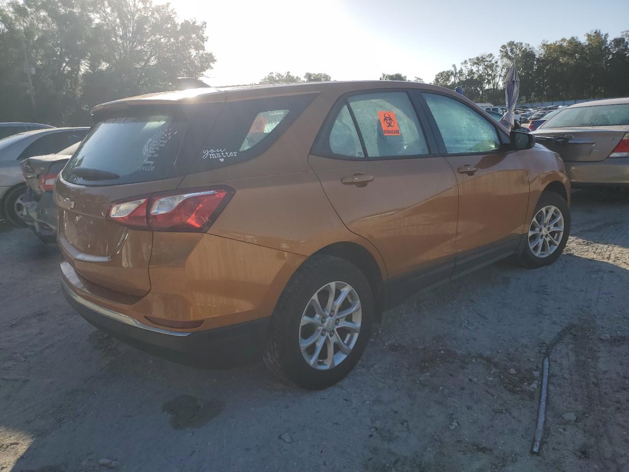 2018 Chevrolet Equinox VIN 2GNAXHEV4J6145450 Copart auction photo, water/flood / minor dent/scratches damage thumbnail 3