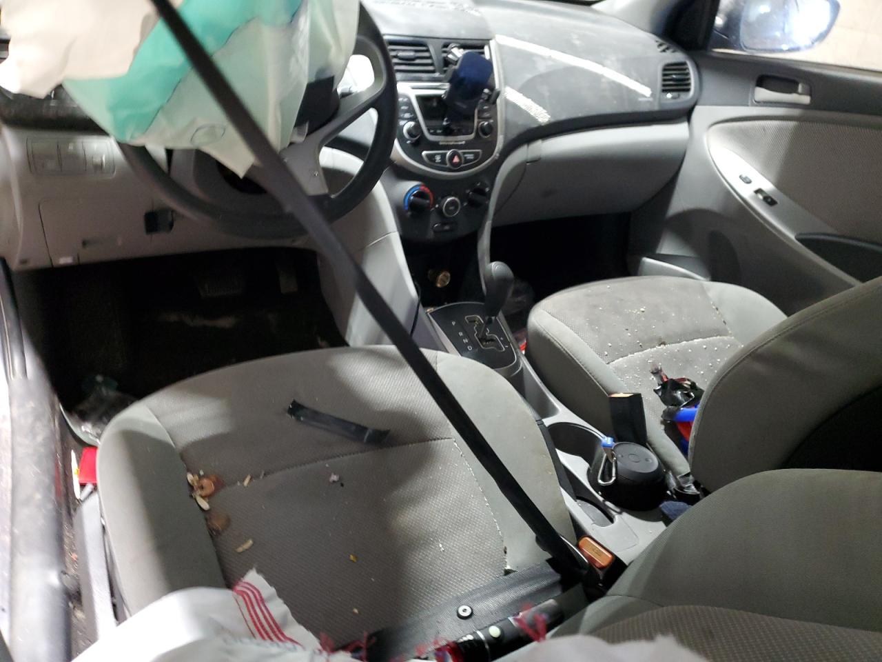 2014 Hyundai Accent VIN KMHCT4AE0EU764495 Copart auction photo, vandalism / all over damage thumbnail 8