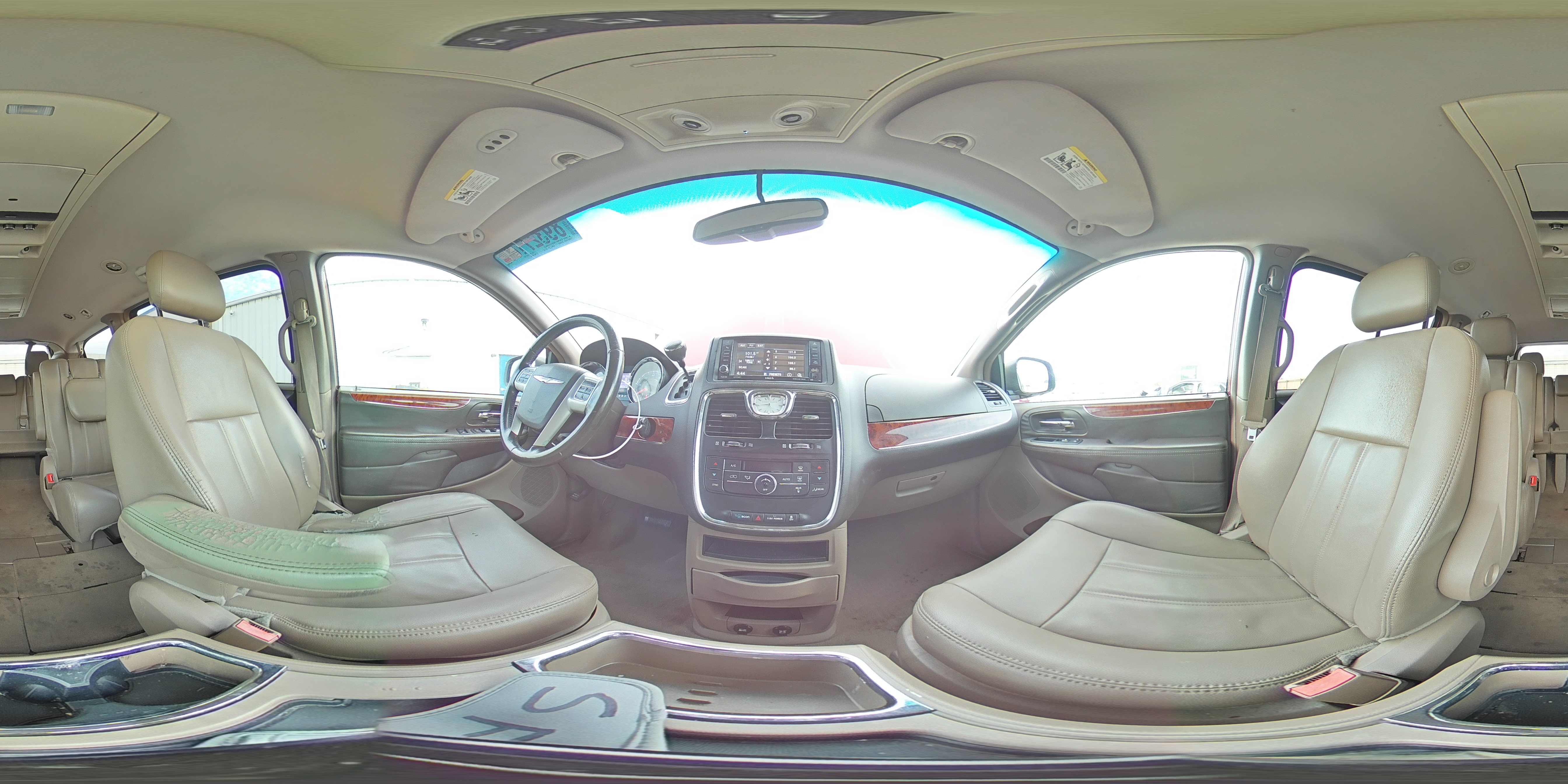 2014 Chrysler Town & Country VIN 2C4RC1BGXER269893 Copart auction photo, rear end / front end damage thumbnail 15