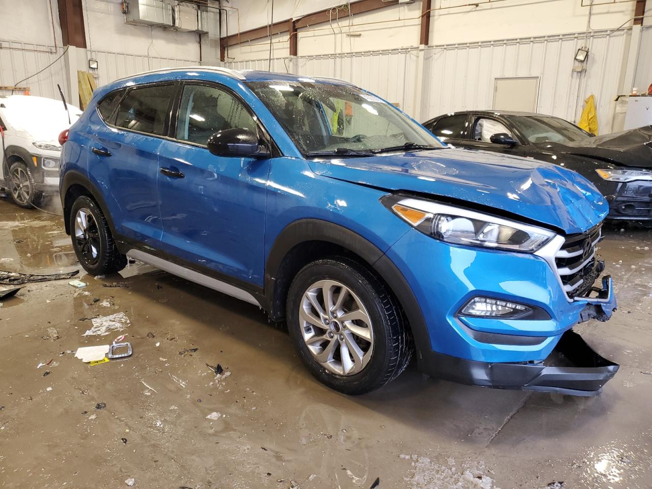 2018 Hyundai Tucson VIN KM8J33A40JU808496 Copart auction photo, front end damage thumbnail 4