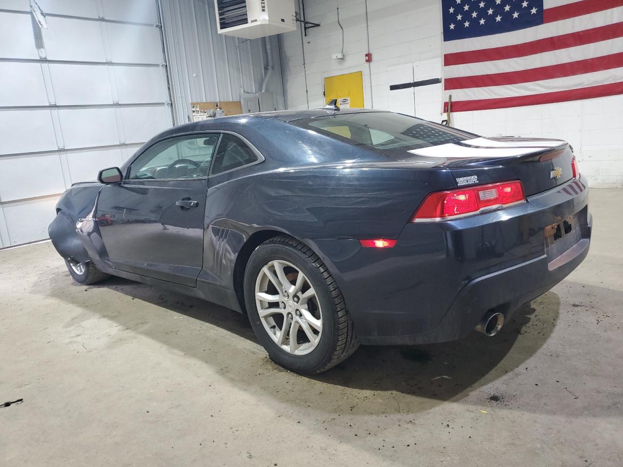 2014 Chevrolet Camaro VIN 2G1FE1E38E9319804 Copart auction photo, front end / side damage thumbnail 2