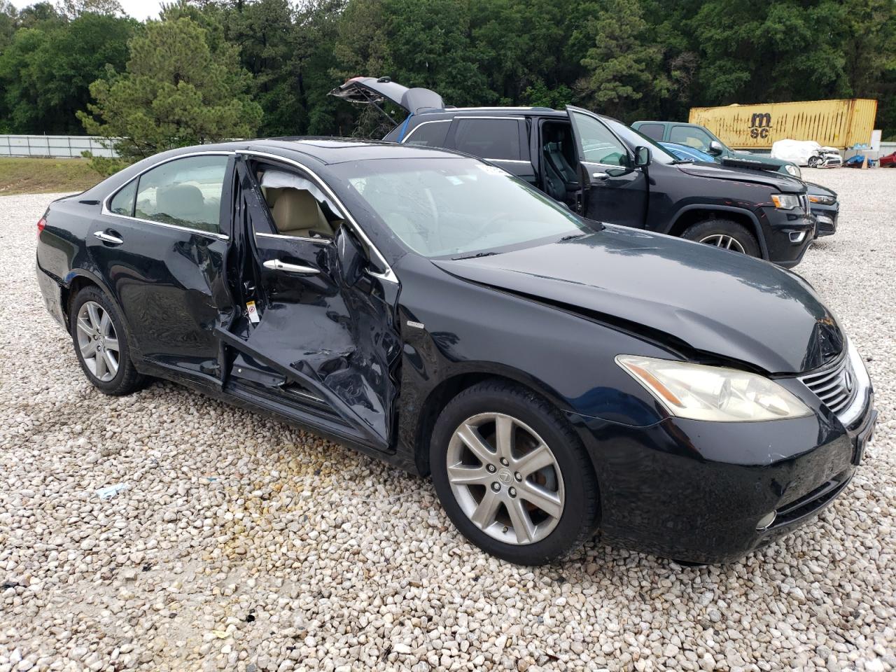 2009 Lexus ES VIN JTHBJ46G692295929 Copart auction photo, side damage thumbnail 4
