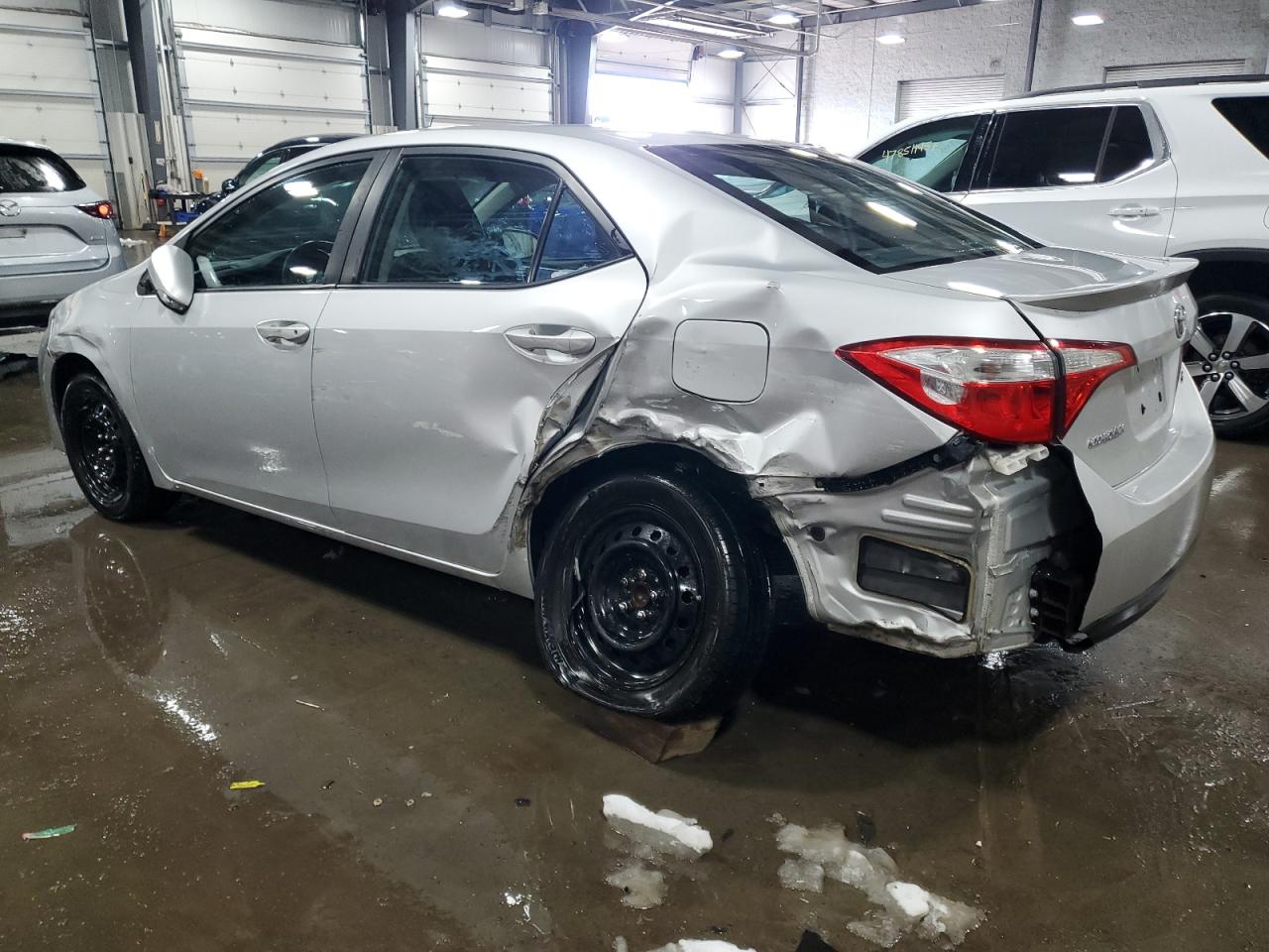 2014 Toyota Corolla VIN 5YFBURHE6EP013138 Copart auction photo, side / rear end damage thumbnail 2