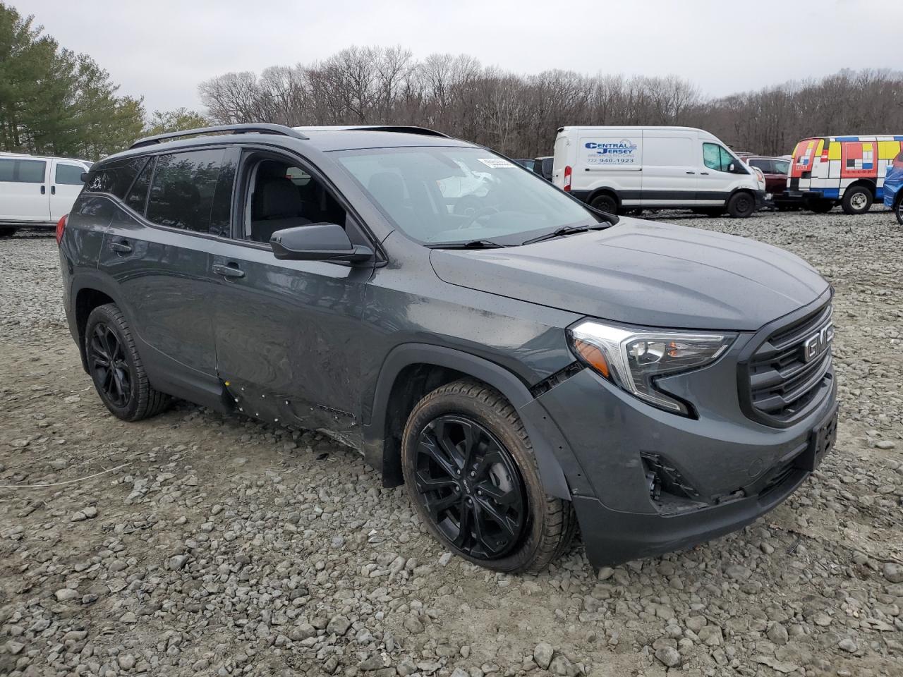 2019 GMC Terrain VIN 3GKALMEV8KL263421 Copart auction photo, side damage thumbnail 4