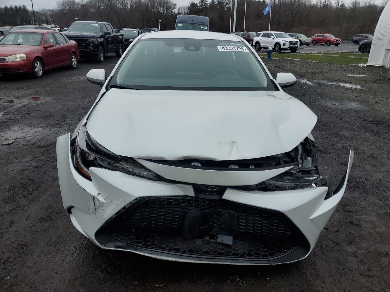2022 Toyota Corolla VIN 5YFEPMAE3NP292114 Copart auction photo, front end / side damage thumbnail 5