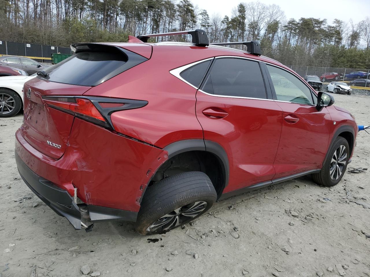 2019 Lexus NX VIN JTJBARBZ0K2195012 Copart auction photo, side / undercarriage damage thumbnail 3