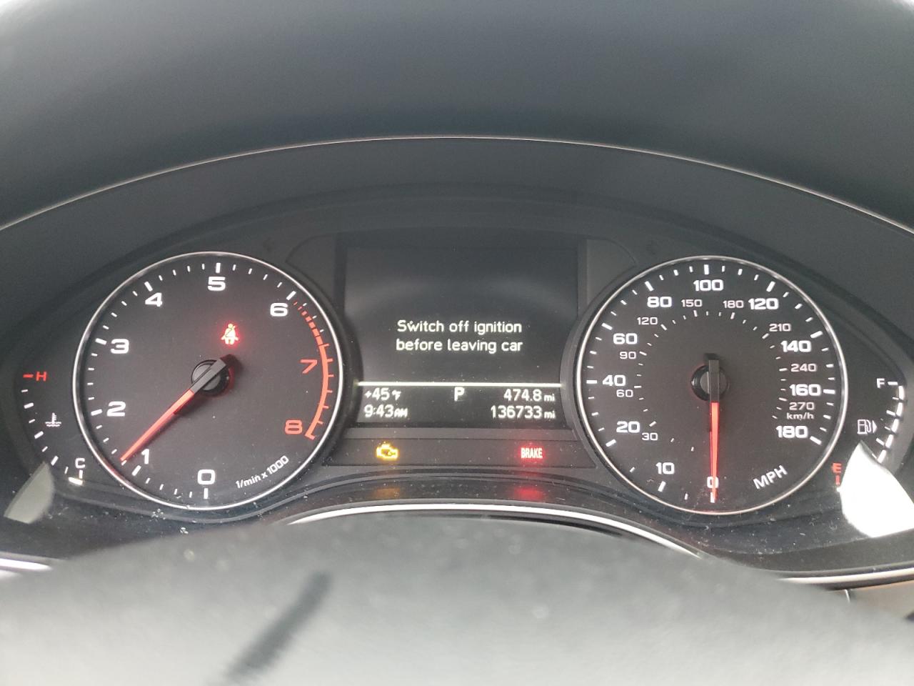 2014 Audi A6 VIN WAUFFAFC3EN069899 Copart auction photo, mechanical damage thumbnail 9