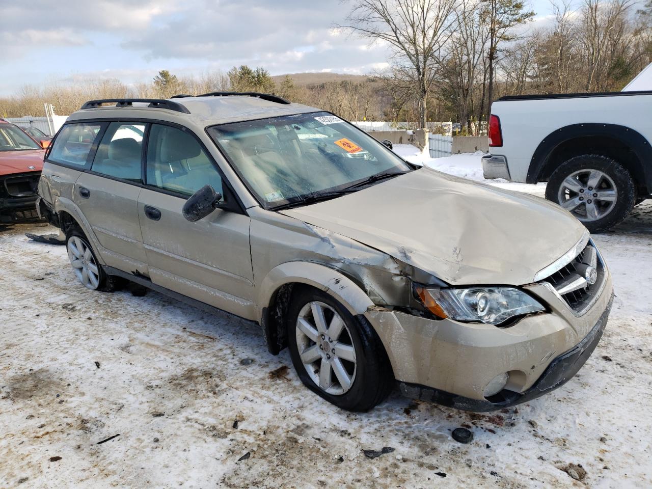 2008 Subaru Outback VIN 4S4BP61C687306957 Copart auction photo, rollover damage thumbnail 4