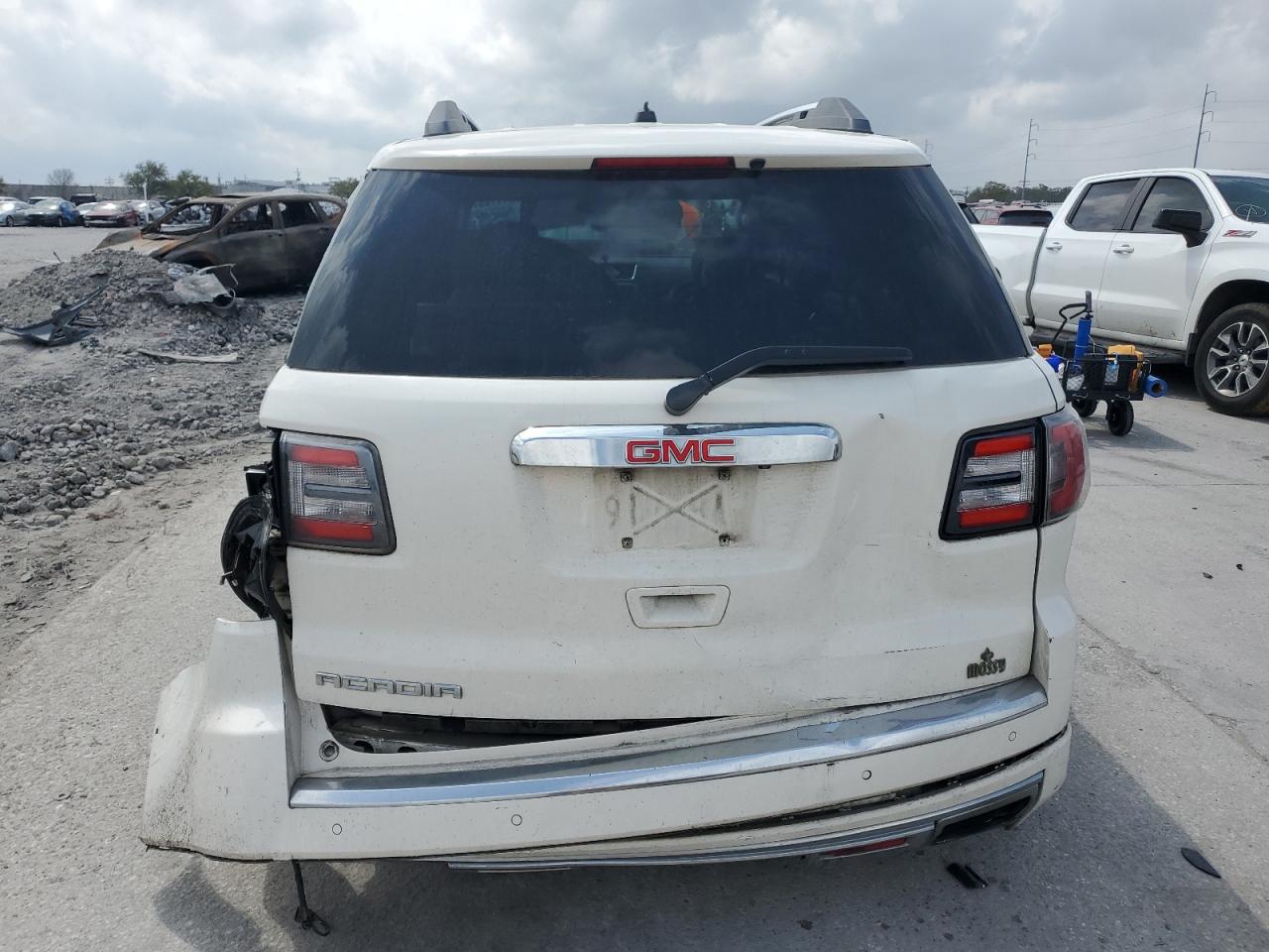 2014 GMC Acadia VIN 1GKKRTKD8EJ329258 Copart auction photo, undercarriage / rear end damage thumbnail 6