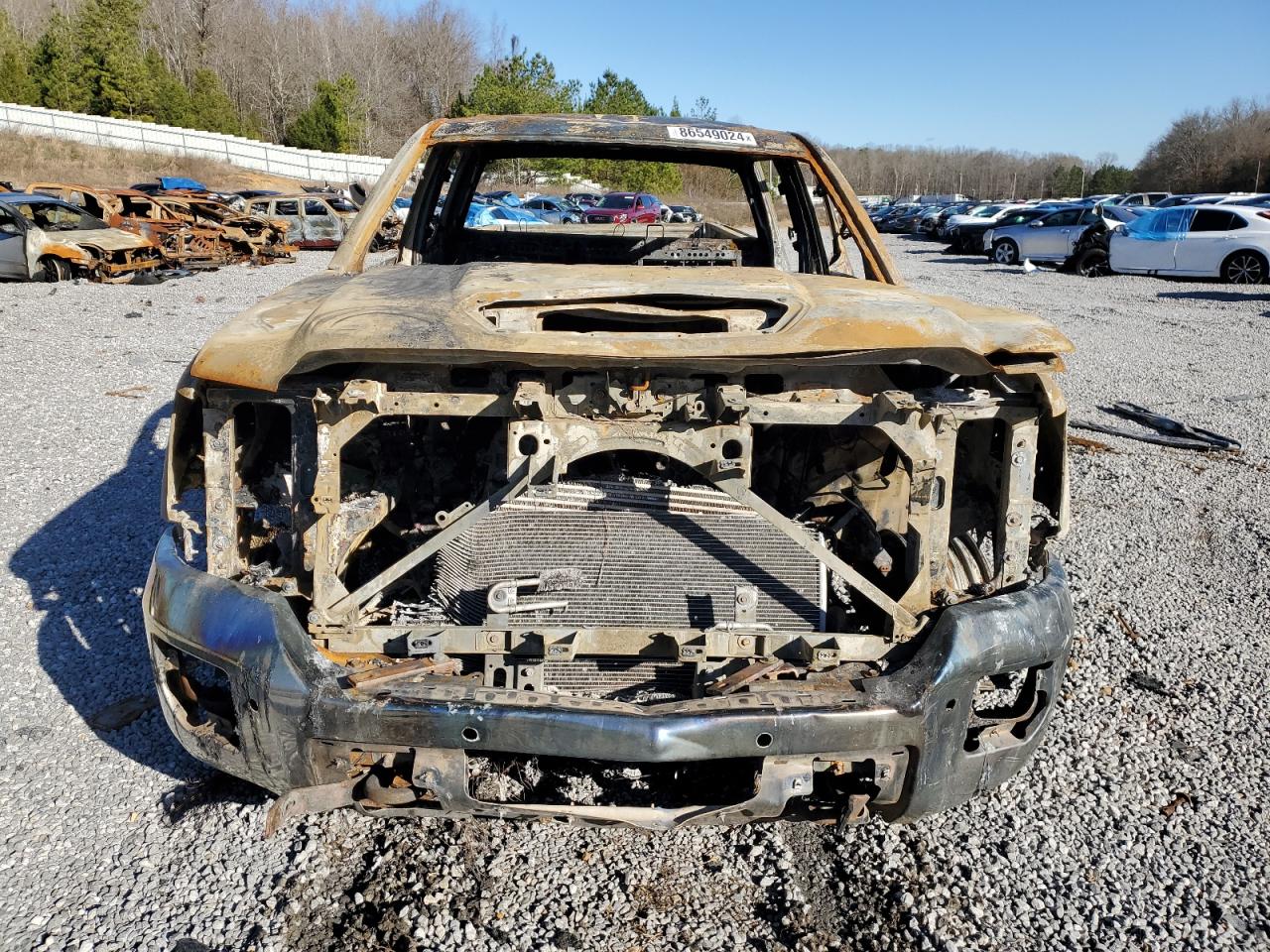 2018 GMC Sierra VIN 1GT42XCY3JF223072 Copart auction photo, burn damage thumbnail 5