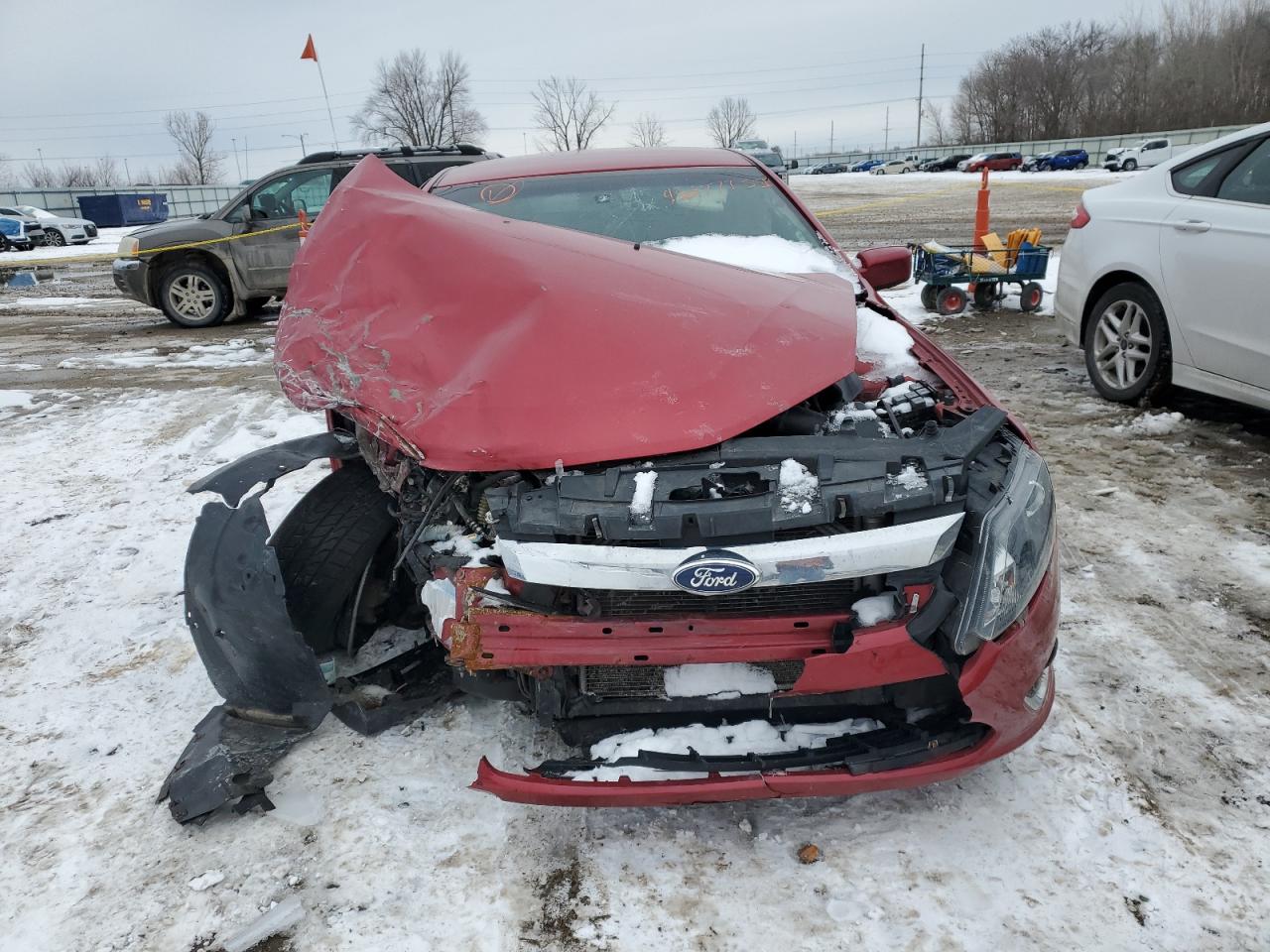 2011 Ford Fusion VIN 3FAHP0JG2BR238712 Copart auction photo, front end damage thumbnail 5