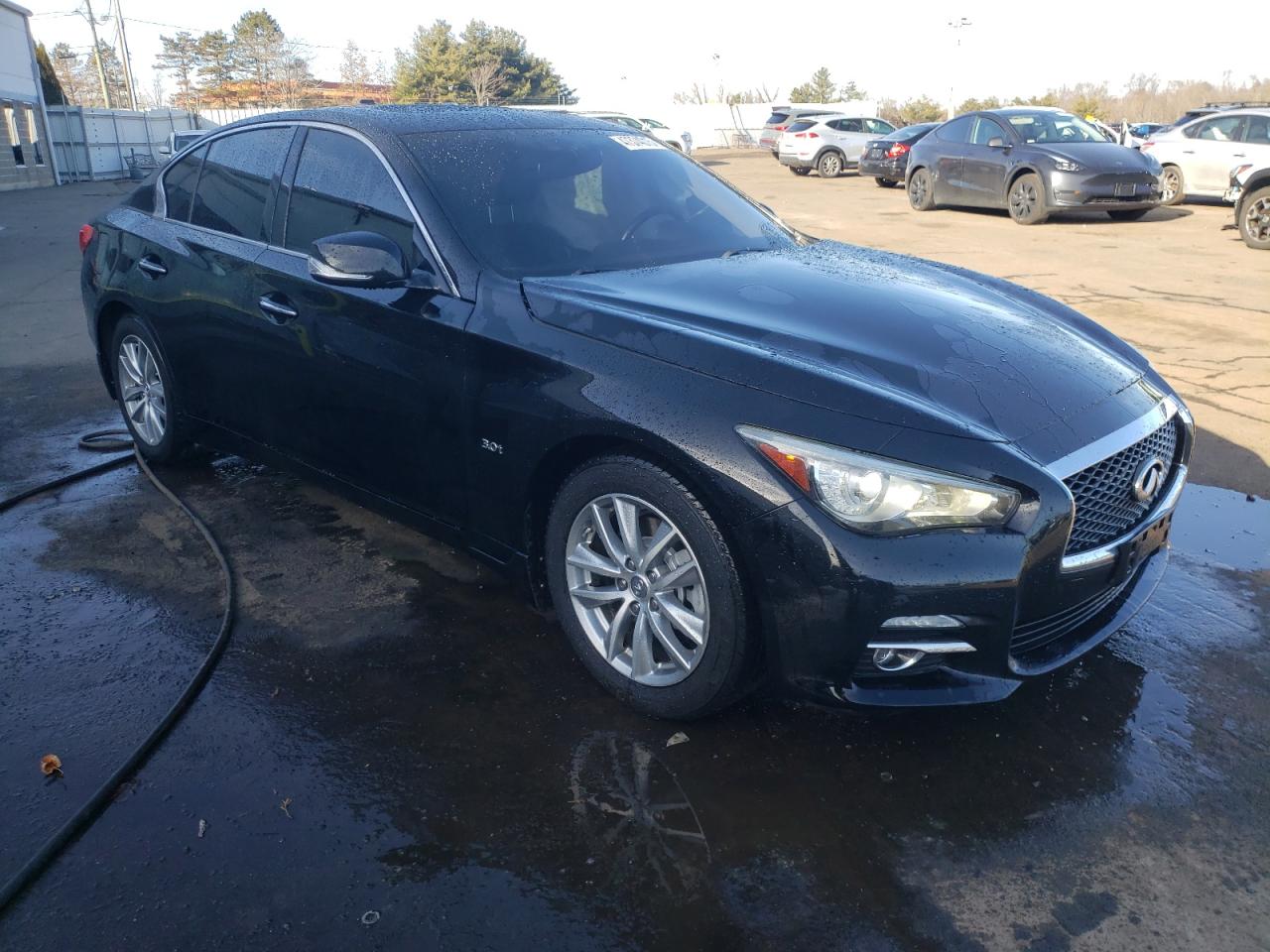 2017 Infiniti Q50 VIN JN1EV7AR9HM840220 Copart auction photo, side / minor dent/scratches damage thumbnail 4