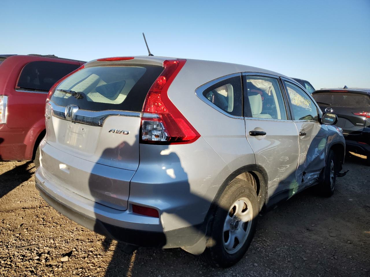 2016 Honda CR-V VIN 5J6RM4H30GL129490 Copart auction photo, side / front end damage thumbnail 3
