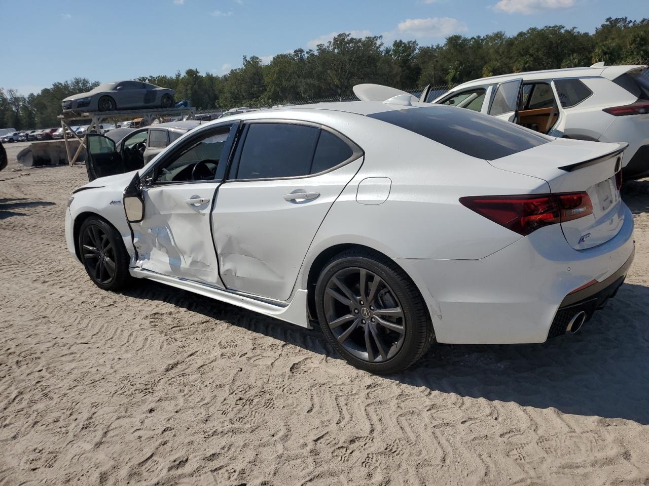 2019 Acura TLX VIN 19UUB2F66KA009075 Copart auction photo, side damage thumbnail 2