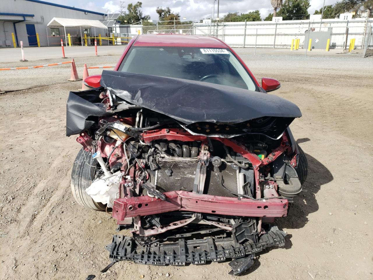 2018 Toyota Corolla VIN JTNKARJE4JJ555741 Copart auction photo, front end damage thumbnail 5