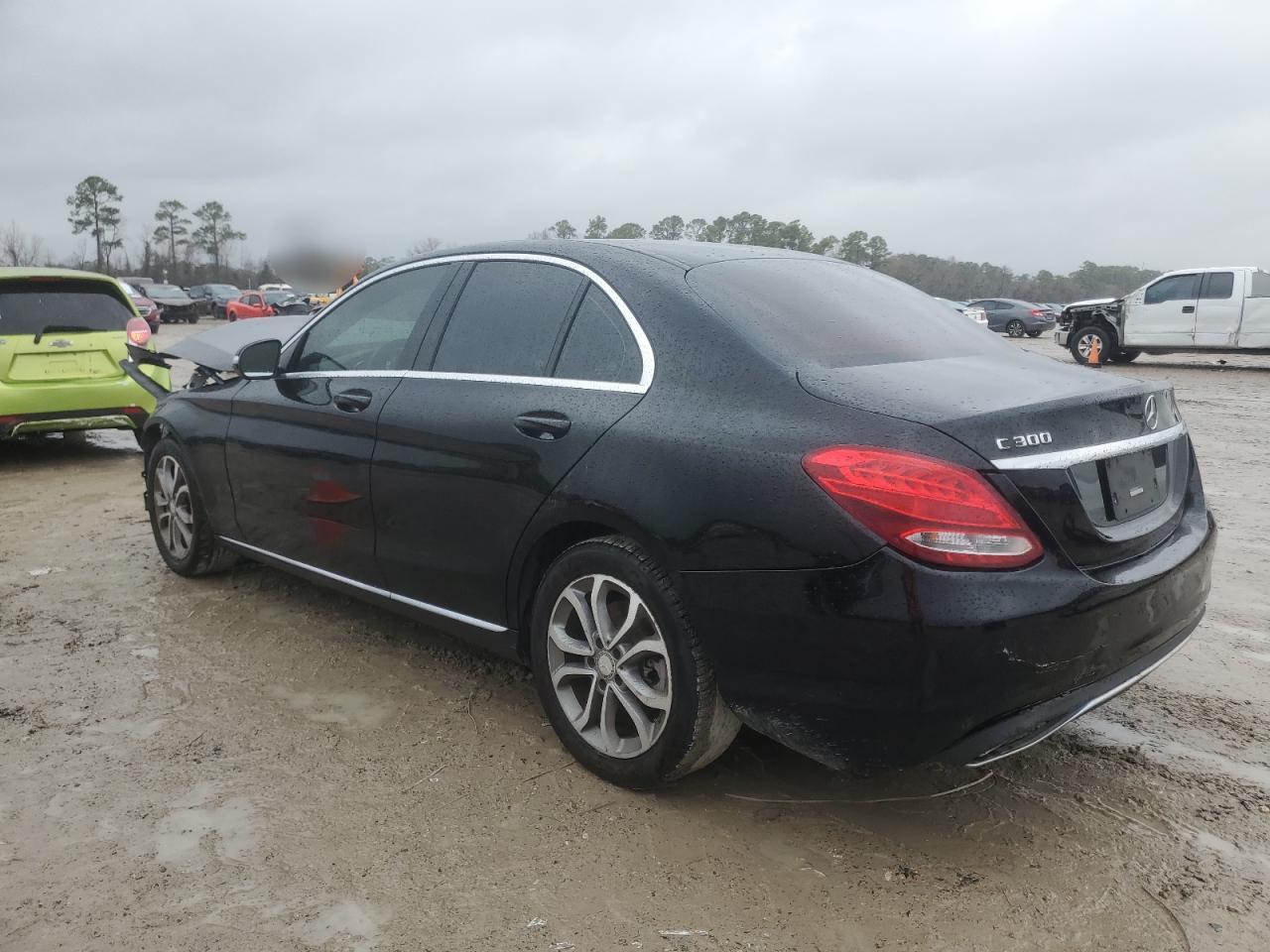 2015 Mercedes-Benz C-klasse VIN 55SWF4JB0FU047943 Copart auction photo, front end / rear end damage thumbnail 2