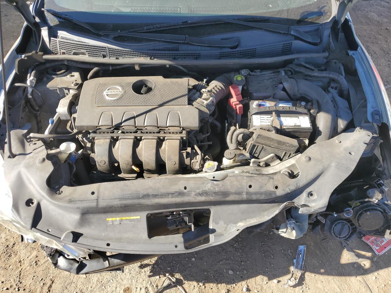 2013 Nissan Sentra VIN 3N1AB7AP3DL619044 Copart auction photo, all over damage thumbnail 11
