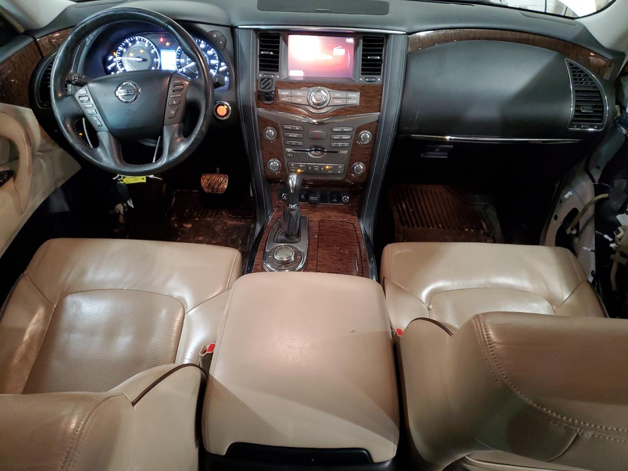 2017 Nissan Armada VIN JN8AY2NE1H9707911 Copart auction photo, front end / side damage thumbnail 8