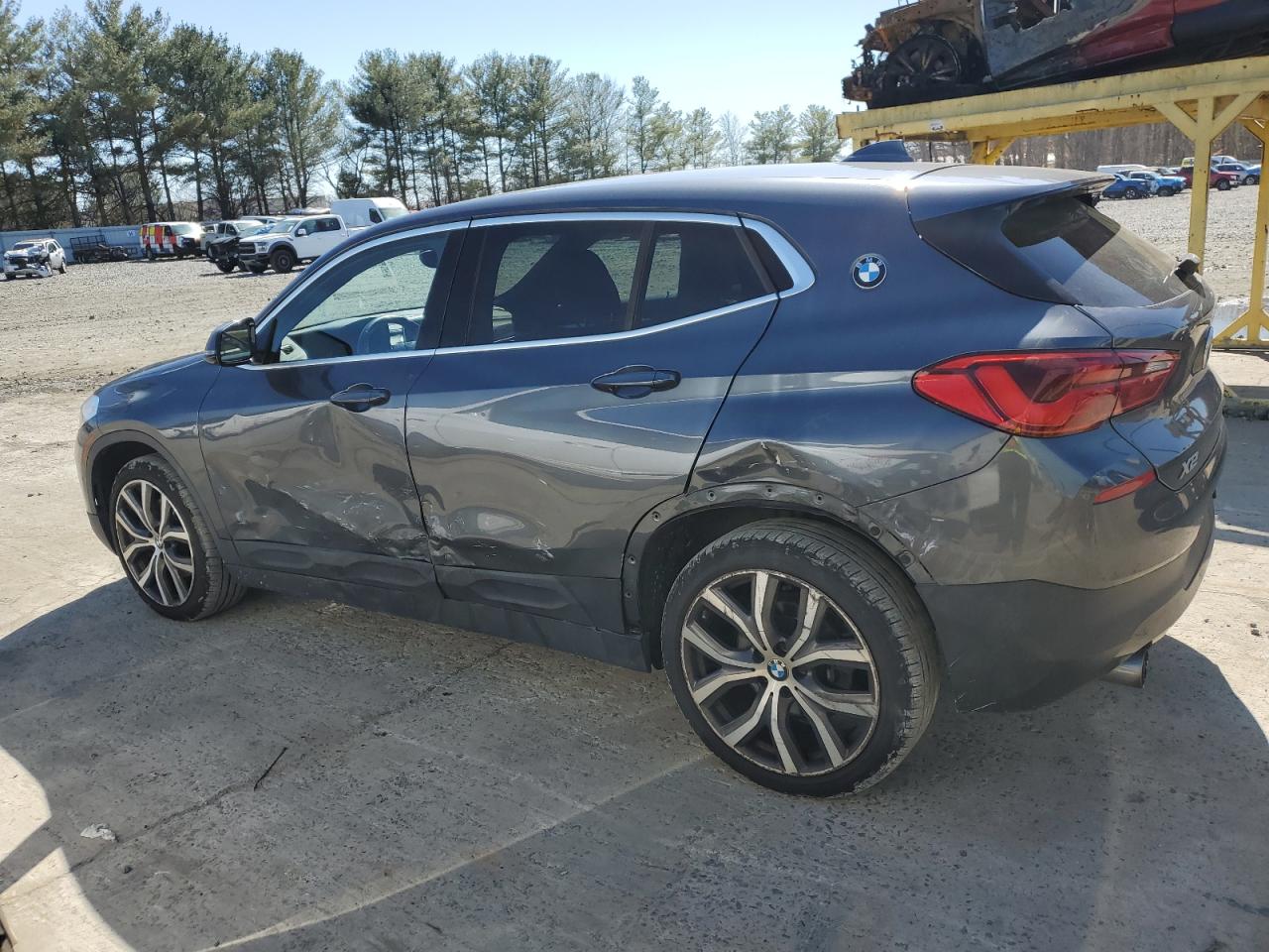 2018 BMW X2 VIN WBXYJ5C30JEF80055 Copart auction photo, side damage thumbnail 2