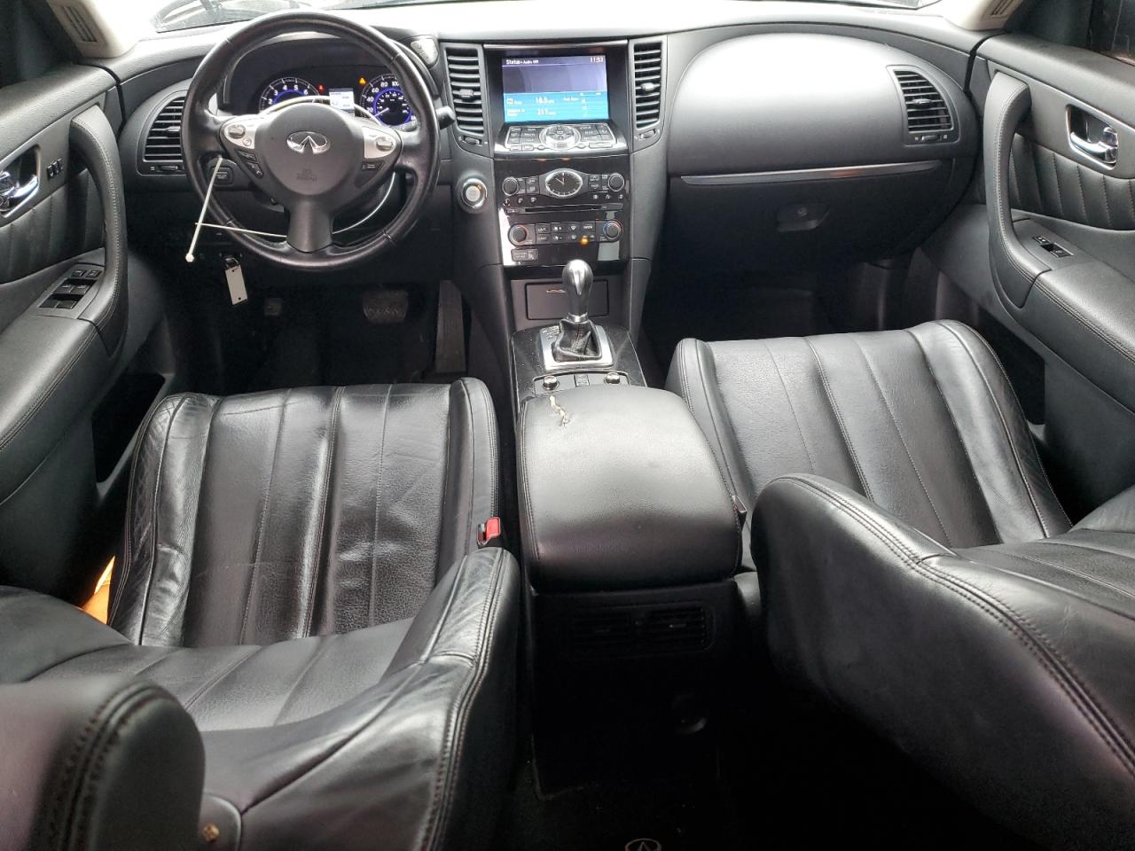 2013 Infiniti FX VIN JN8CS1MW4DM174264 Copart auction photo, front end / side damage thumbnail 8
