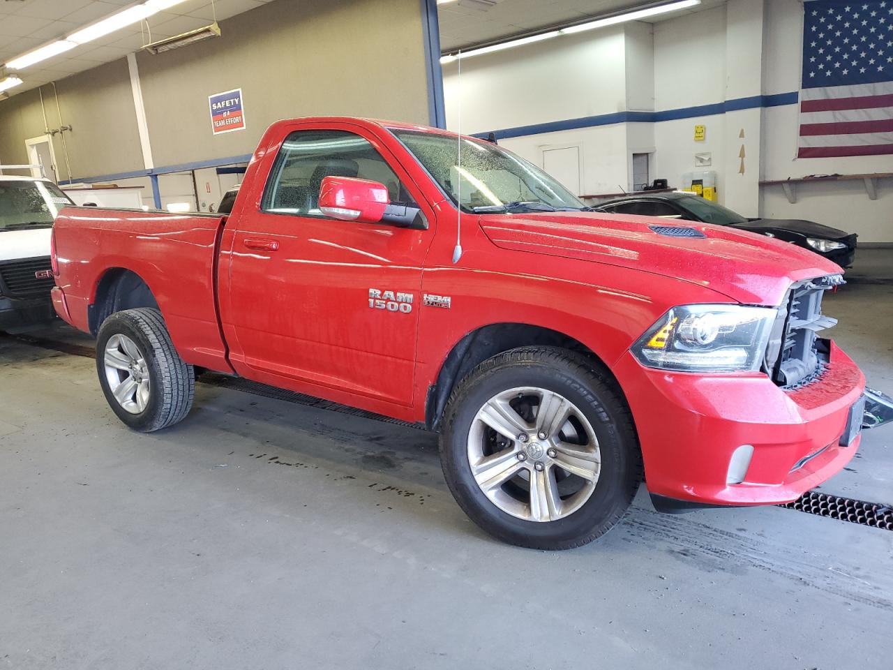 2014 RAM 1500 VIN 3C6JR7CT3EG134228 Copart auction photo, front end / undercarriage damage thumbnail 4