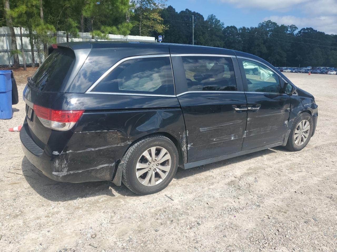 2016 Honda Odyssey VIN 5FNRL5H64GB152640 Copart auction photo, side damage thumbnail 3