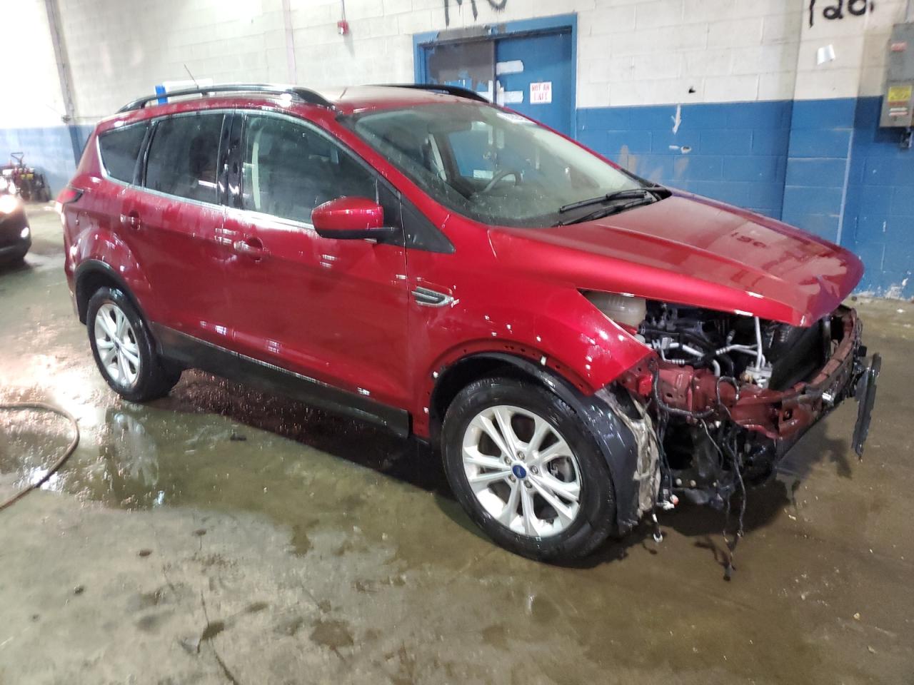 2019 Ford Escape VIN 1FMCU9HDXKUA81996 Copart auction photo, front end damage thumbnail 4