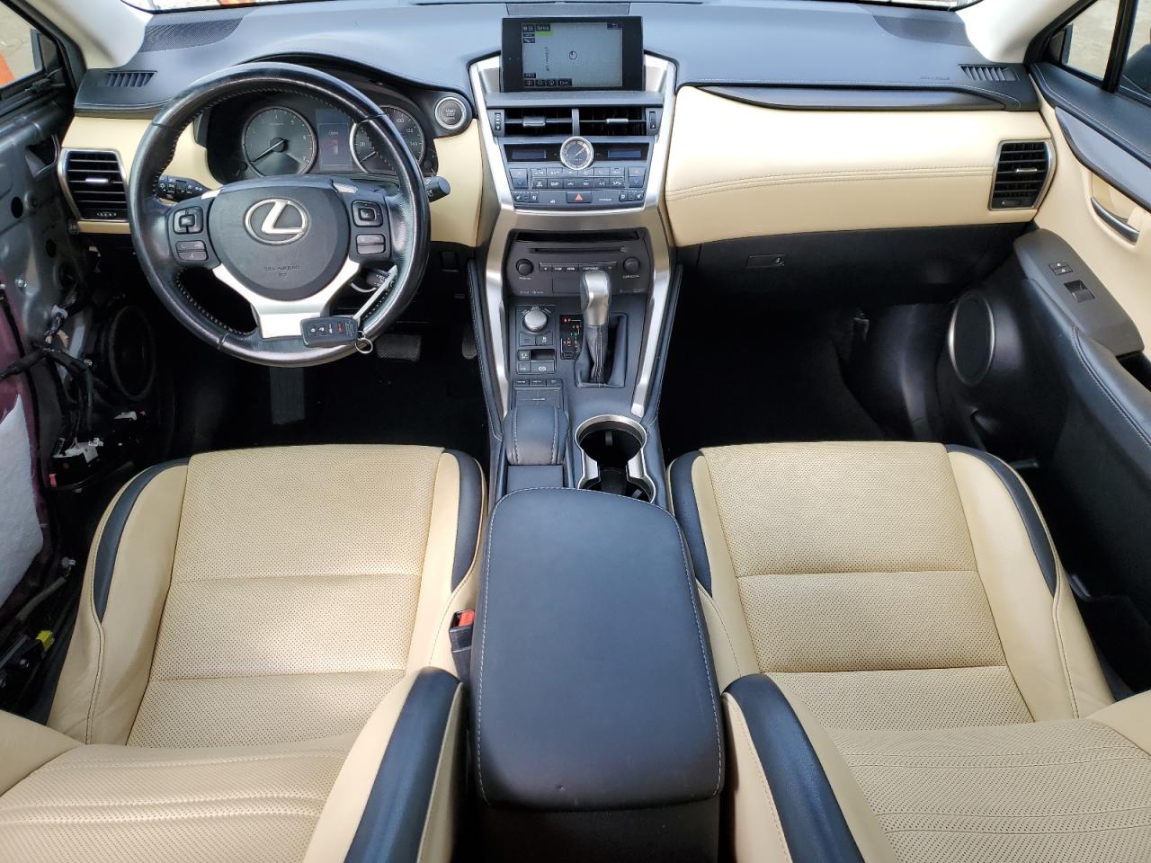 2016 Lexus NX VIN JTJYARBZ1G2026232 Copart auction photo, front end / side damage thumbnail 8