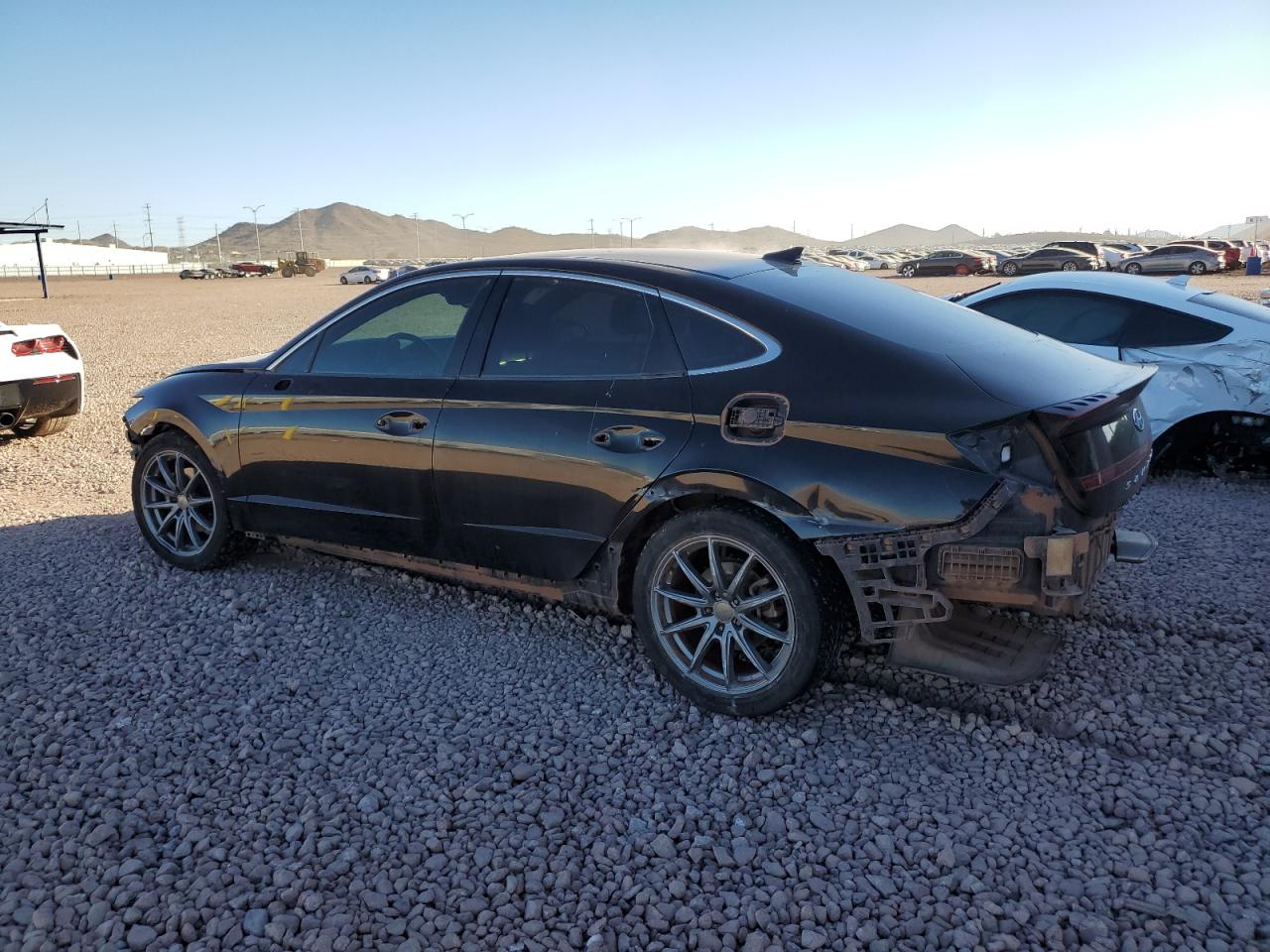 2021 Hyundai Sonata VIN 5NPEJ4J24MH064786 Copart auction photo, front end / rear end damage thumbnail 2