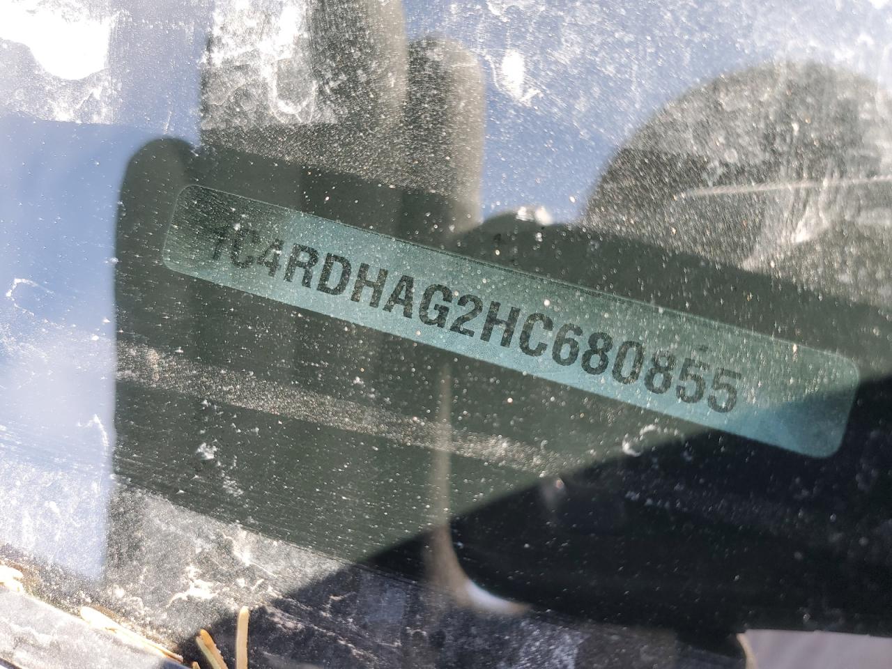 2017 Dodge Durango VIN 1C4RDHAG2HC680855 Copart auction photo, rear end damage thumbnail 13