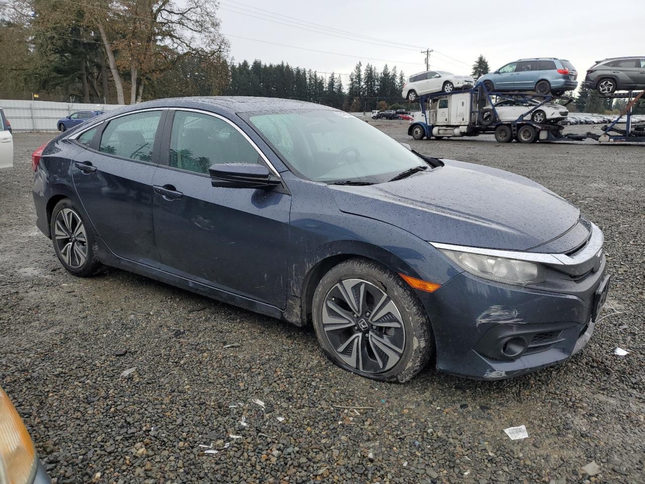 2017 Honda Civic VIN 19XFC1F35HE006730 Copart auction photo, front end damage thumbnail 4