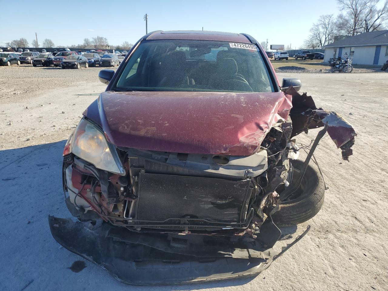 2010 Honda CR-V VIN 5J6RE3H52AL047082 Copart auction photo, front end damage thumbnail 5
