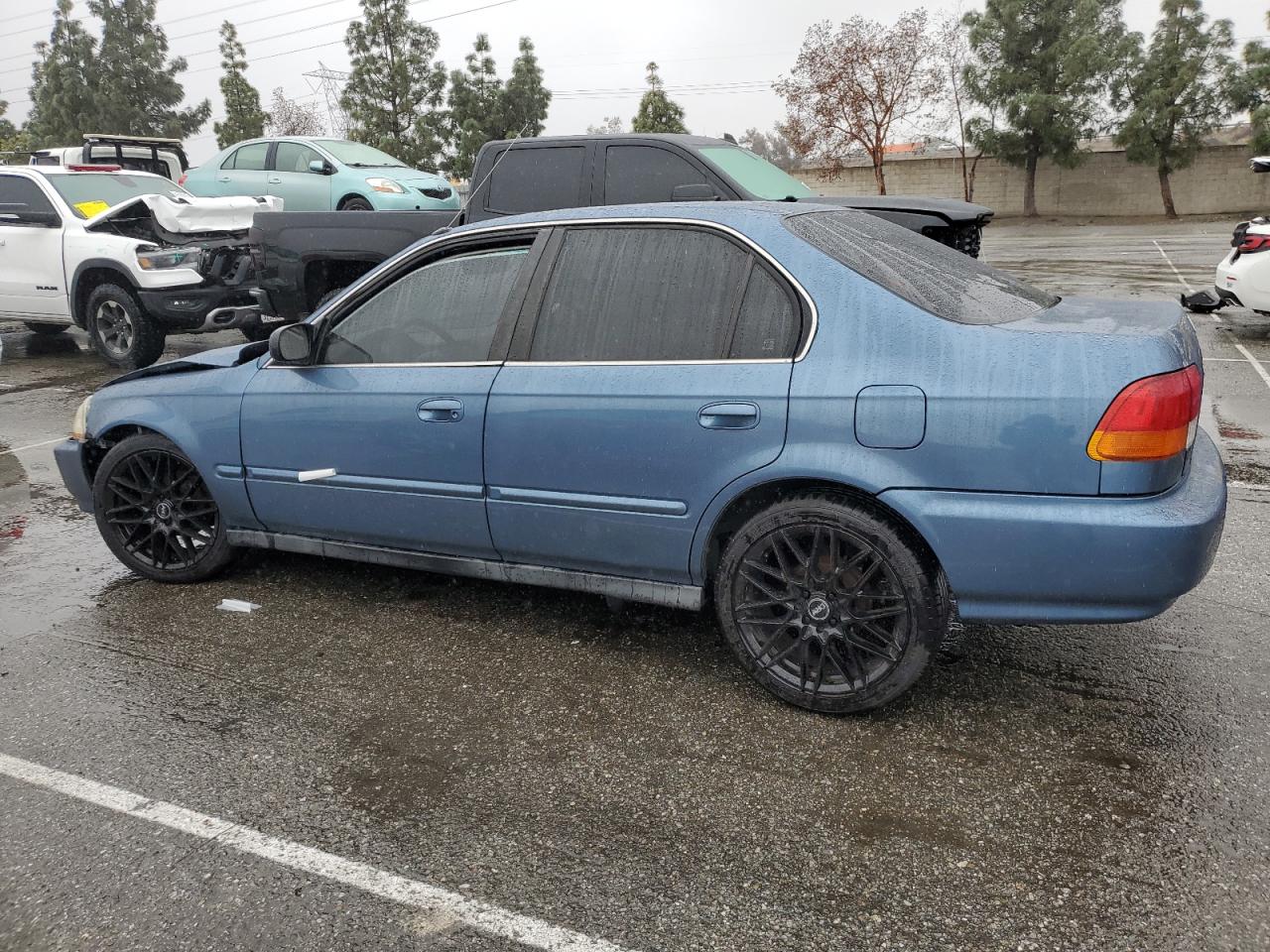 1997 Honda Civic VIN 2HGEJ667XVH537814 Copart auction photo, front end / side damage thumbnail 2