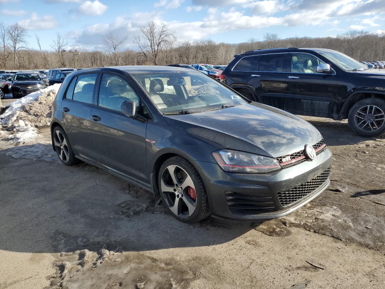 2017 Volkswagen GTI VIN 3VW547AU1HM002057 Copart auction photo, side / rear end damage thumbnail 4