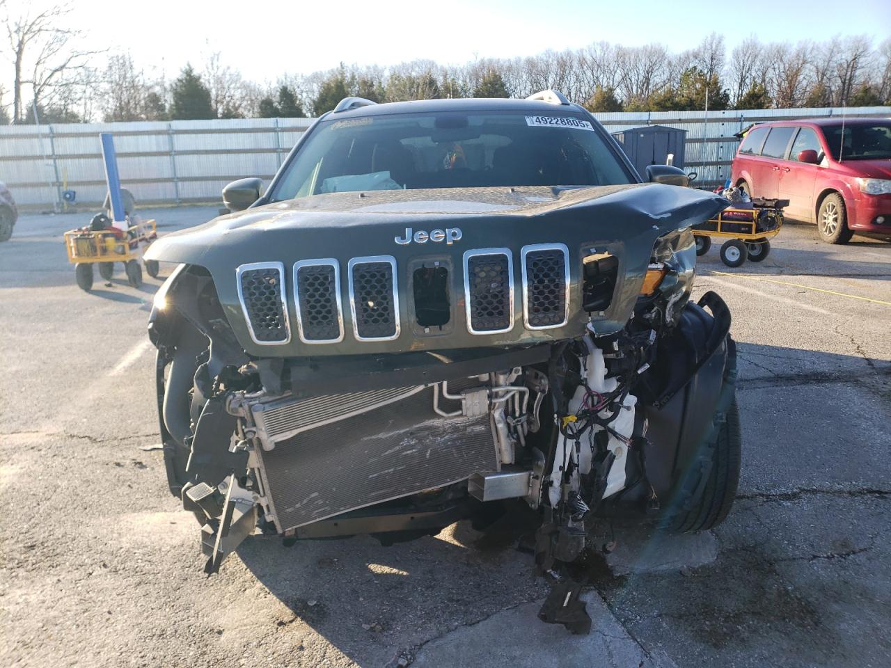 2019 Jeep Grand Cherokee VIN 1C4PJMCX0KD113213 Copart auction photo, front end / hail damage thumbnail 5