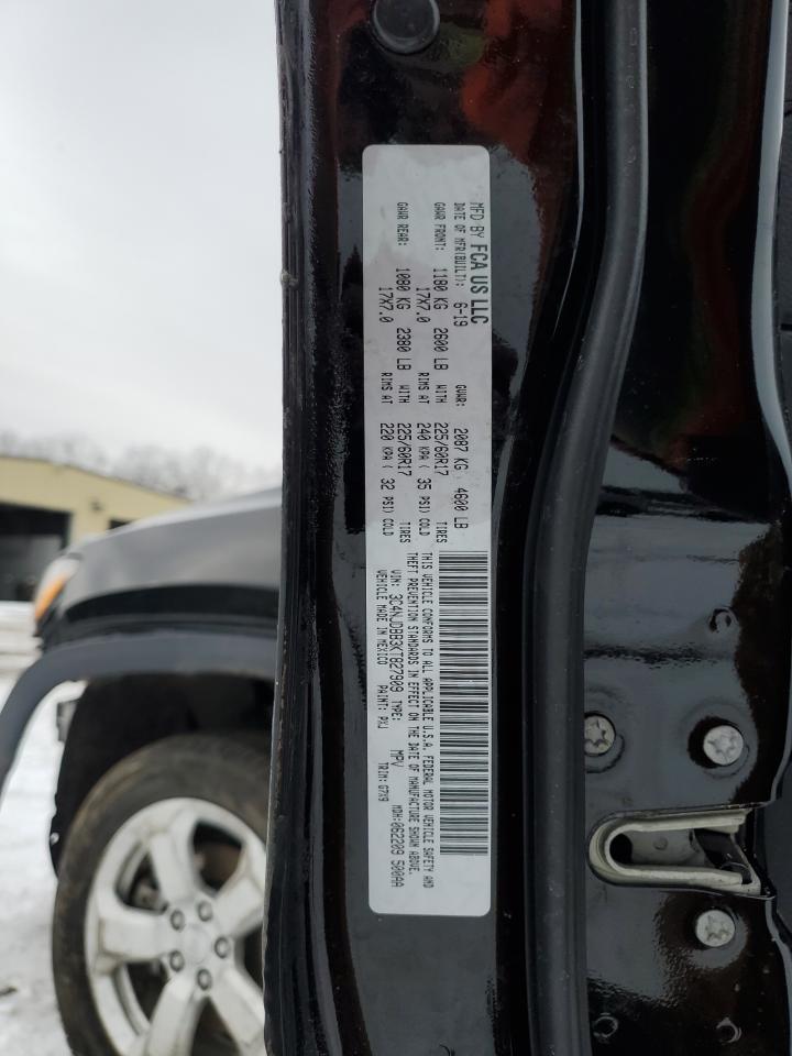 2019 Jeep Compass VIN 3C4NJDBB3KT827909 Copart auction photo, front end / minor dent/scratches damage thumbnail 13