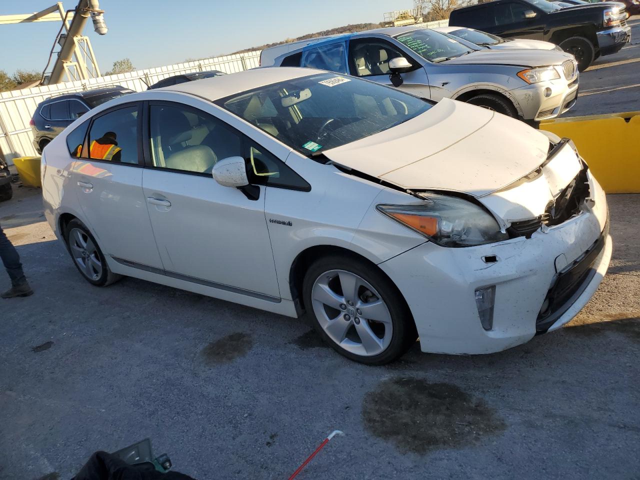 2013 Toyota Prius VIN JTDKN3DU2D5577615 Copart auction photo, front end damage thumbnail 4