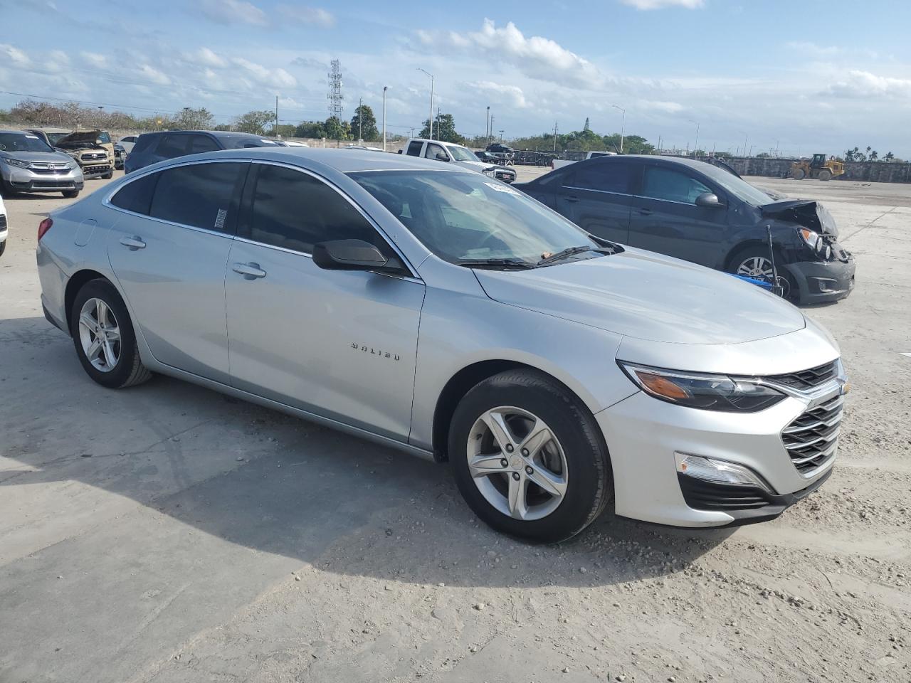 2021 Chevrolet Malibu VIN 1G1ZB5ST4MF088245 Copart auction photo, side / rear end damage thumbnail 4