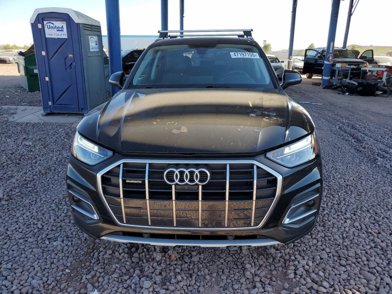 2021 Audi Q5 VIN WA1BAAFY5M2017891 Copart auction photo, side / rear end damage thumbnail 5