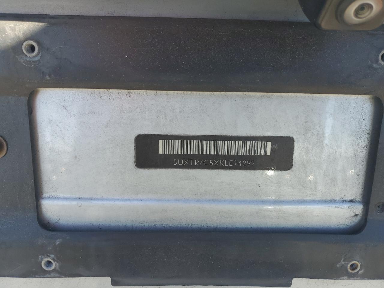 2019 BMW X3 VIN 5UXTR7C5XKLE94292 Copart auction photo, burn damage thumbnail 13