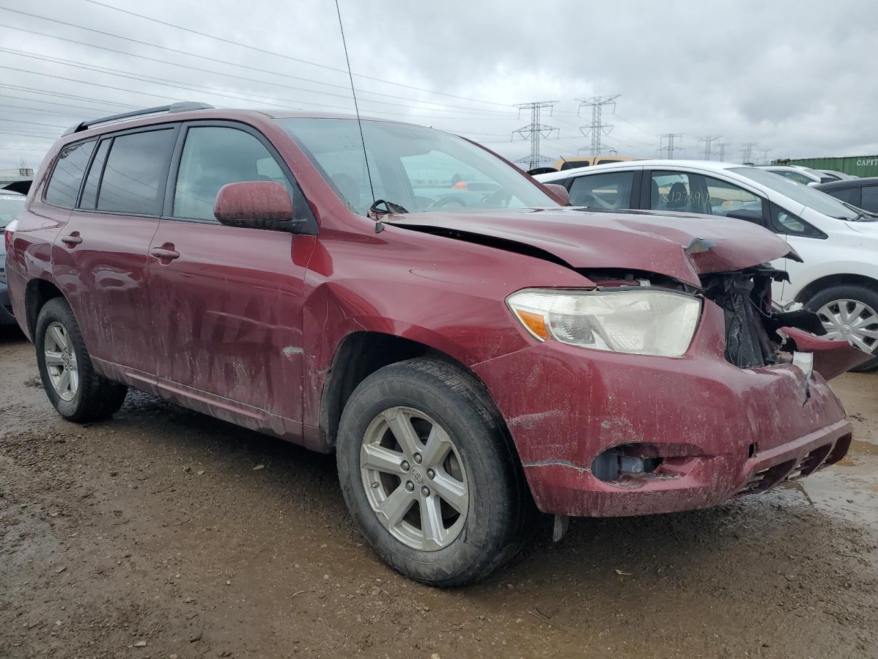 2010 Toyota Highlander VIN 5TDBK3EH2AS010871 Copart auction photo, front end damage thumbnail 4