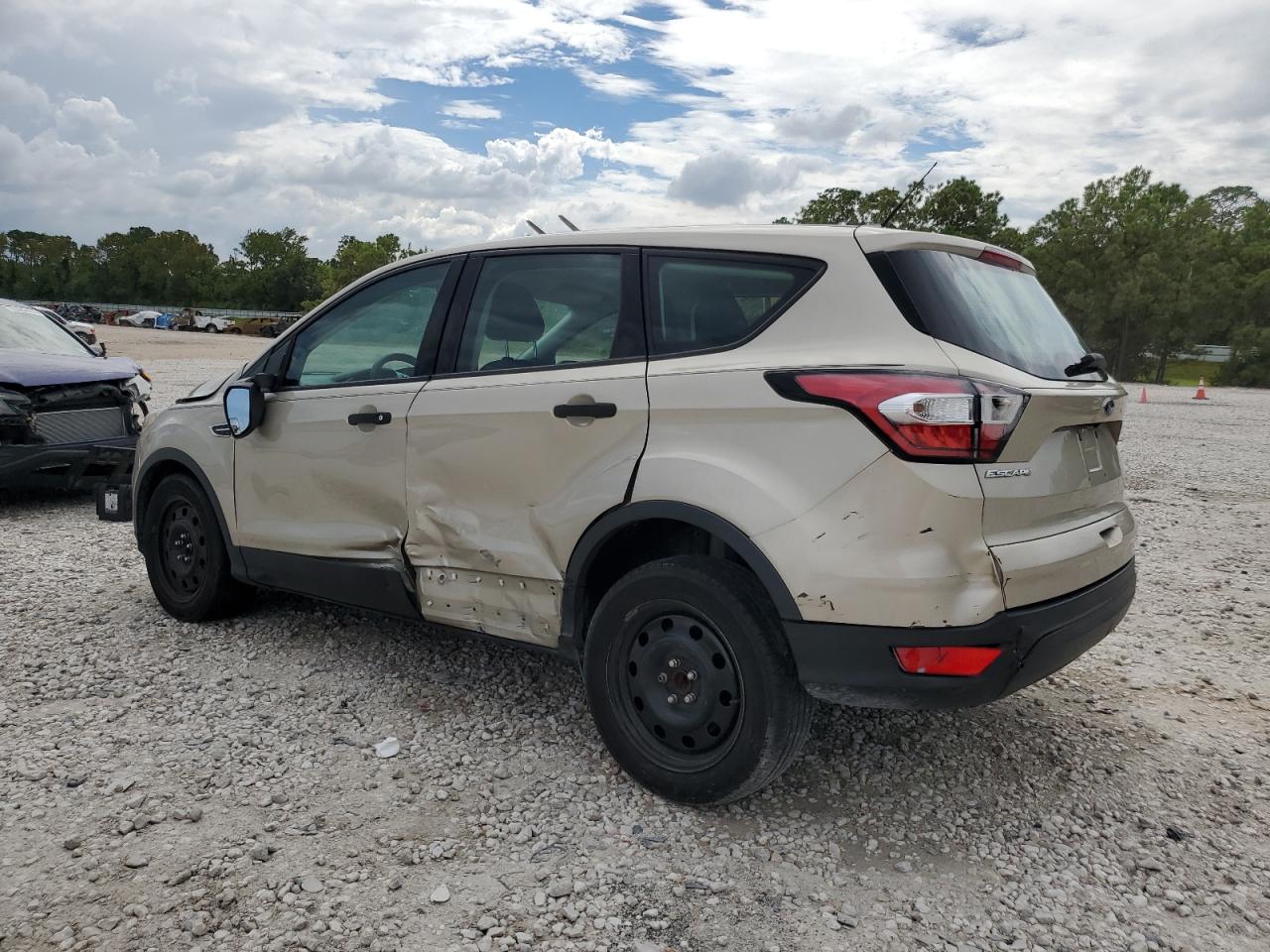 2017 Ford Escape VIN 1FMCU0F77HUB49544 Copart auction photo, side damage thumbnail 2