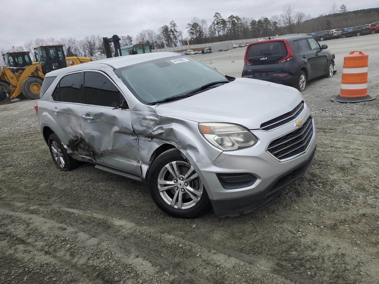 2017 Chevrolet Equinox VIN 2GNALBEK6H1535651 Copart auction photo, side damage thumbnail 4