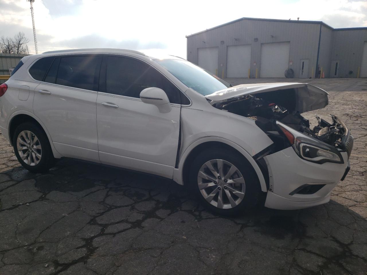 2017 Buick Envision VIN LRBFXBSA7HD102504 Copart auction photo, front end / hail damage thumbnail 4