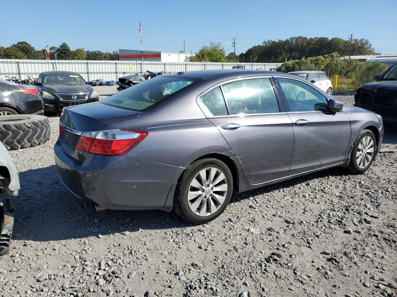 2015 Honda Accord VIN 1HGCR3F81FA012812 Copart auction photo, burn - engine damage thumbnail 3